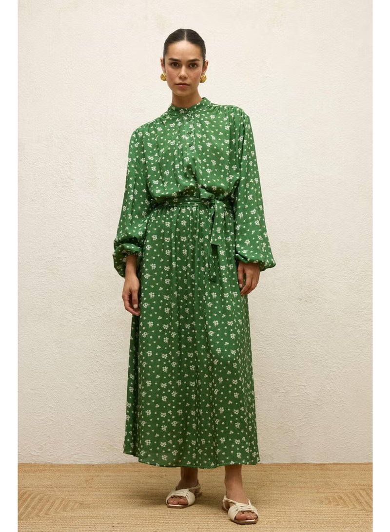 Manuka Floral Belted Dress - Image 1